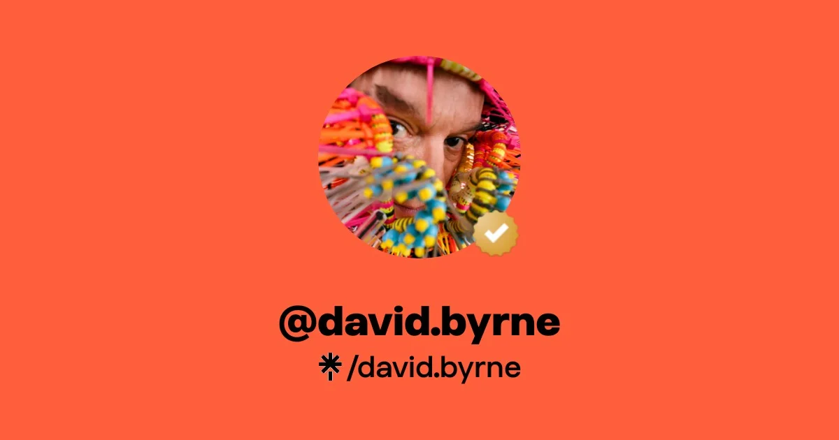 David Byrne promotional artist image.