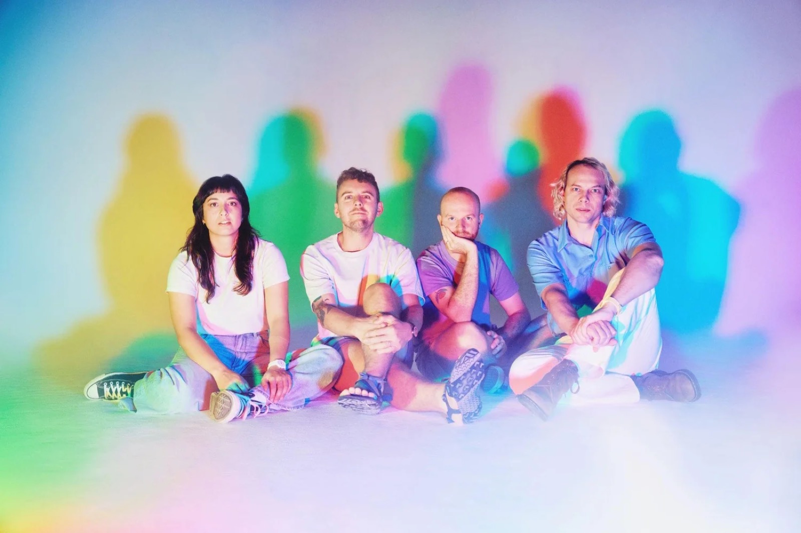 The Beths in a promotional band photograph by Frances Carter.